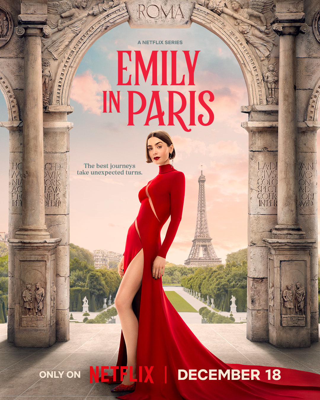 EMILY IN PARIS S5, POSTER SHOOT
Photographer: Carin Backoff
Executive Producer: Rosco Production